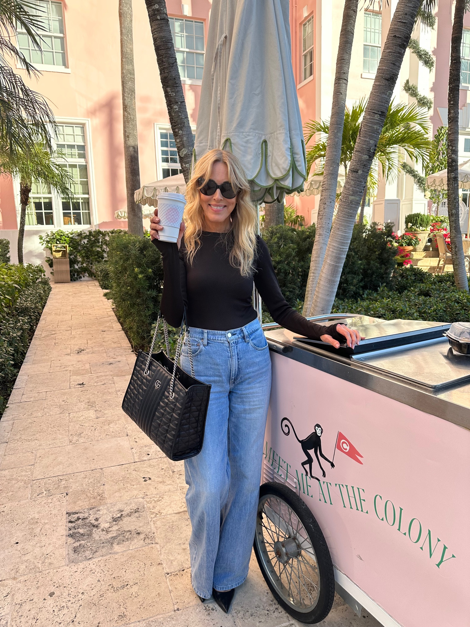 OOTD at The Colony Hotel in Palm Beach! 🏖️🩷💚