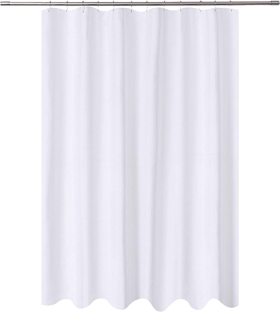 N&Y HOME Fabric Shower Curtain Liner Extra Long 72 x 84 Inches with 2 Bottom Magnets, Hotel Quali... | Amazon (US)
