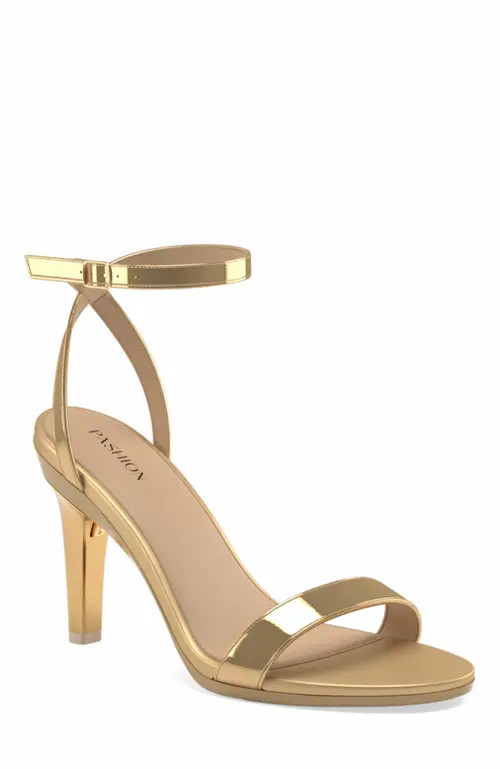 Pashion Footwear The Brenna 4"" Stiletto in Gold at Nordstrom, Size 5.5 | Nordstrom
