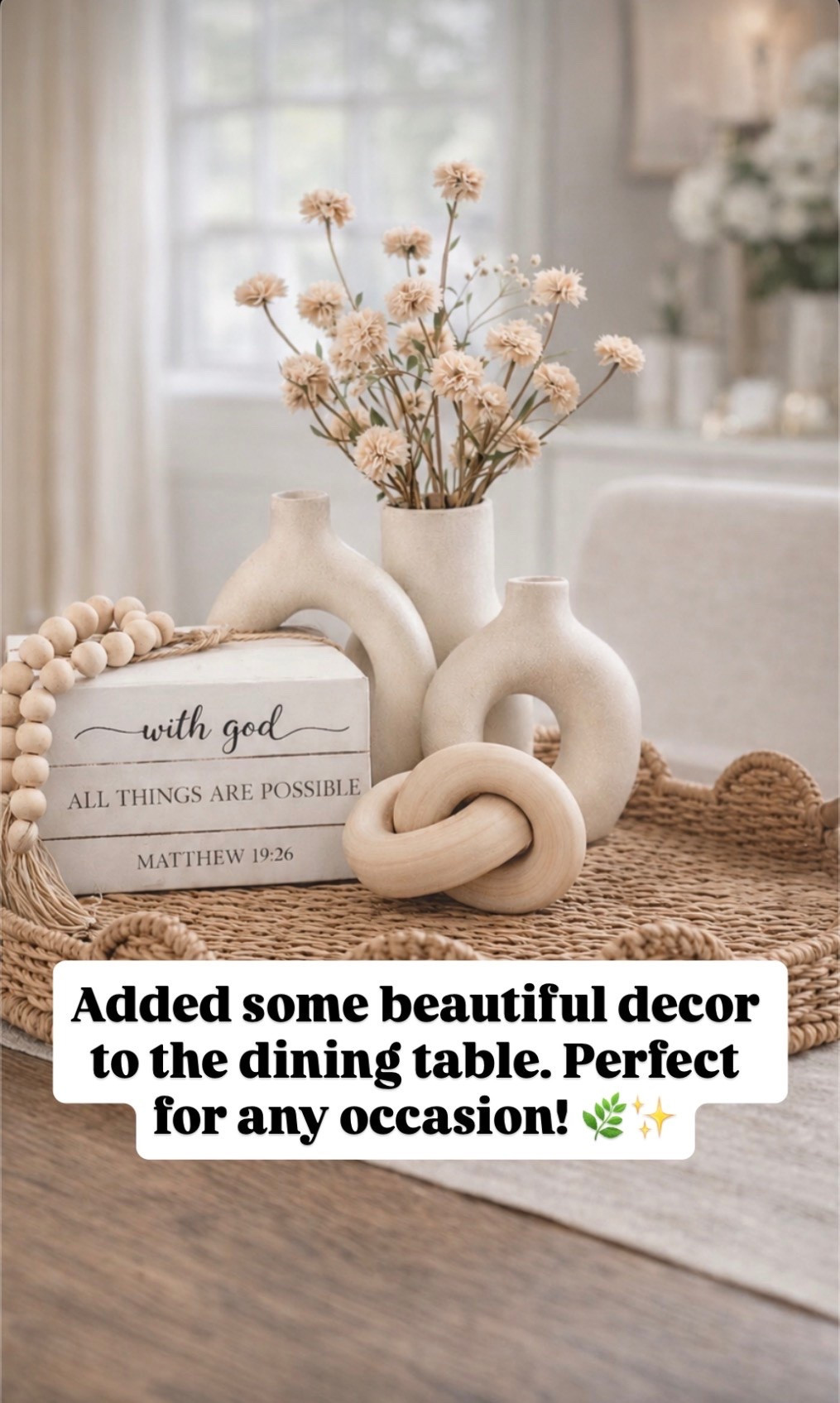 Added some beautiful decor to the dining table. Perfect for any occasion! 🌿✨

#LTKmomlife #LTKHome #LTKselfcare