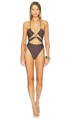 Tularosa Napoli One Piece in Brown from Revolve.com | Revolve Clothing (Global)