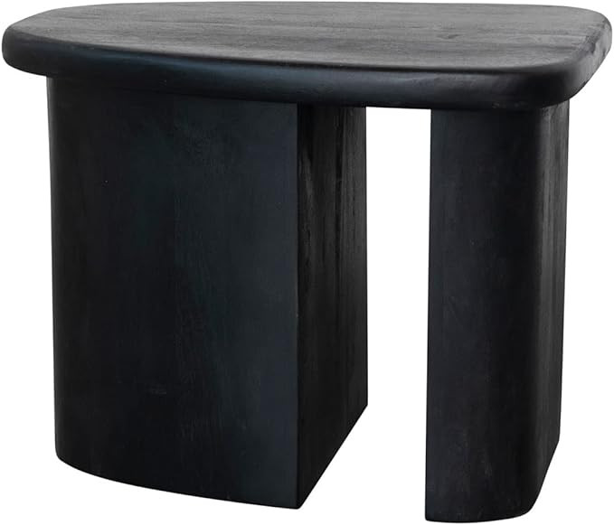 Bloomingville Mango Wood Asymmetric Coffee Table, 24" L x 20" W x 18" H, Black | Amazon (US)