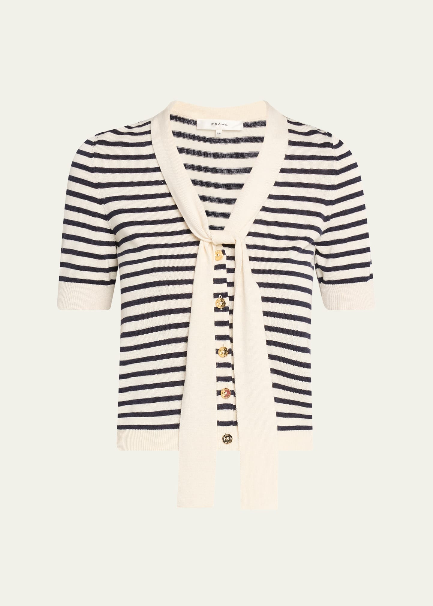 FRAME The Sailor Tie Cardigan | Bergdorf Goodman
