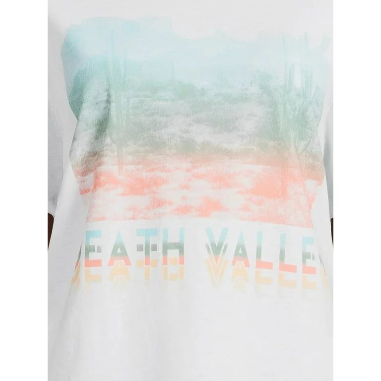 Time and Tru Women's Death Valley Effect Graphic Short Sleeve Tee | Walmart (US)