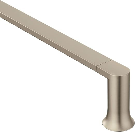 Moen BH3824BN Genta Modern 24-Inch Towel Bar, Brushed Nickel | Amazon (US)
