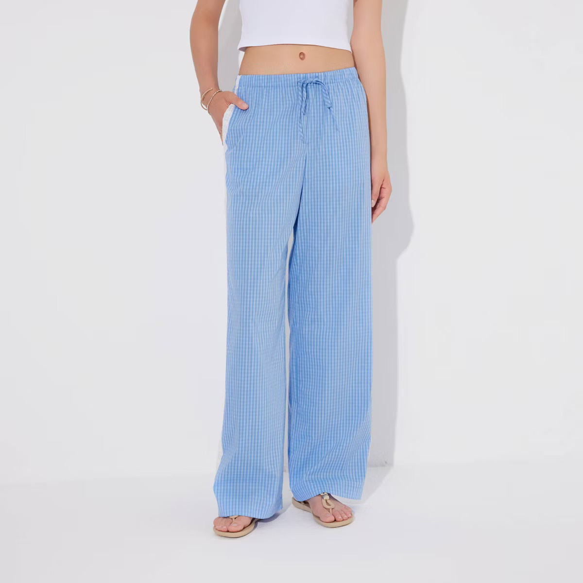 Women's Lace Trim Pajama Pants - Wild Fable™ | Target