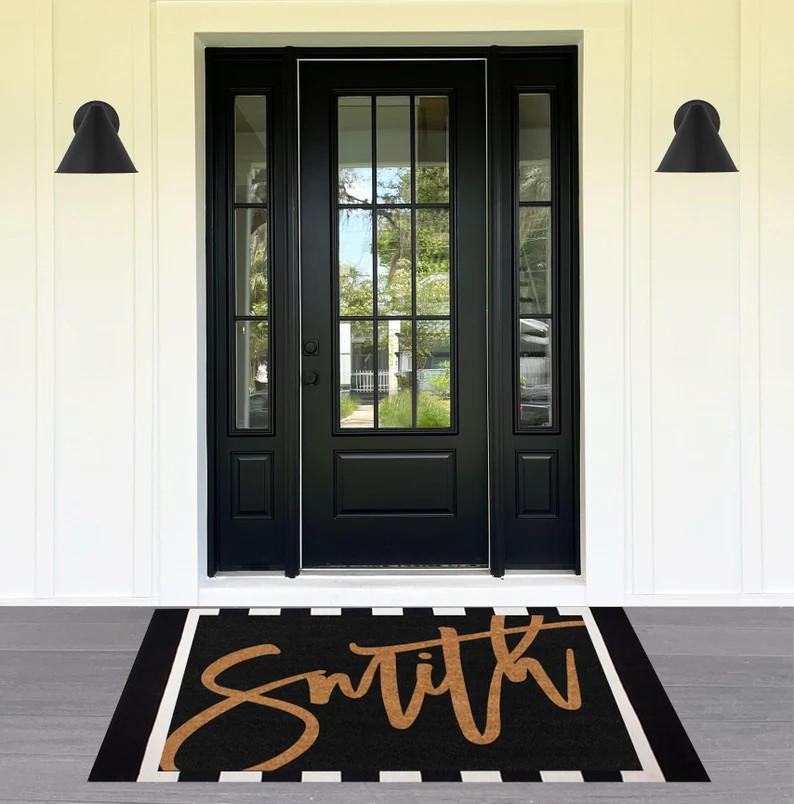 Extra Large Personalized Name Doormat,large Last Name Personalized Doormat,double Doormat,custom ... | Etsy (US)