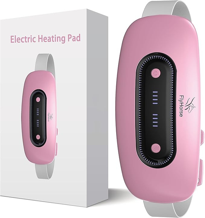 Electric Heating Pad, Portable Cordless Menstrual Heating Pad with 4 Heat Levels and 4 Massage Mo... | Amazon (US)