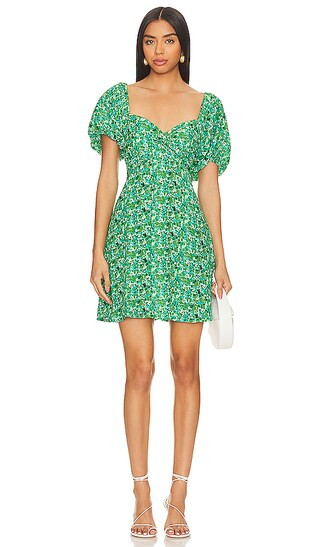x REVOLVE Elissa Mini Dress in Green Floral | Revolve Clothing (Global)