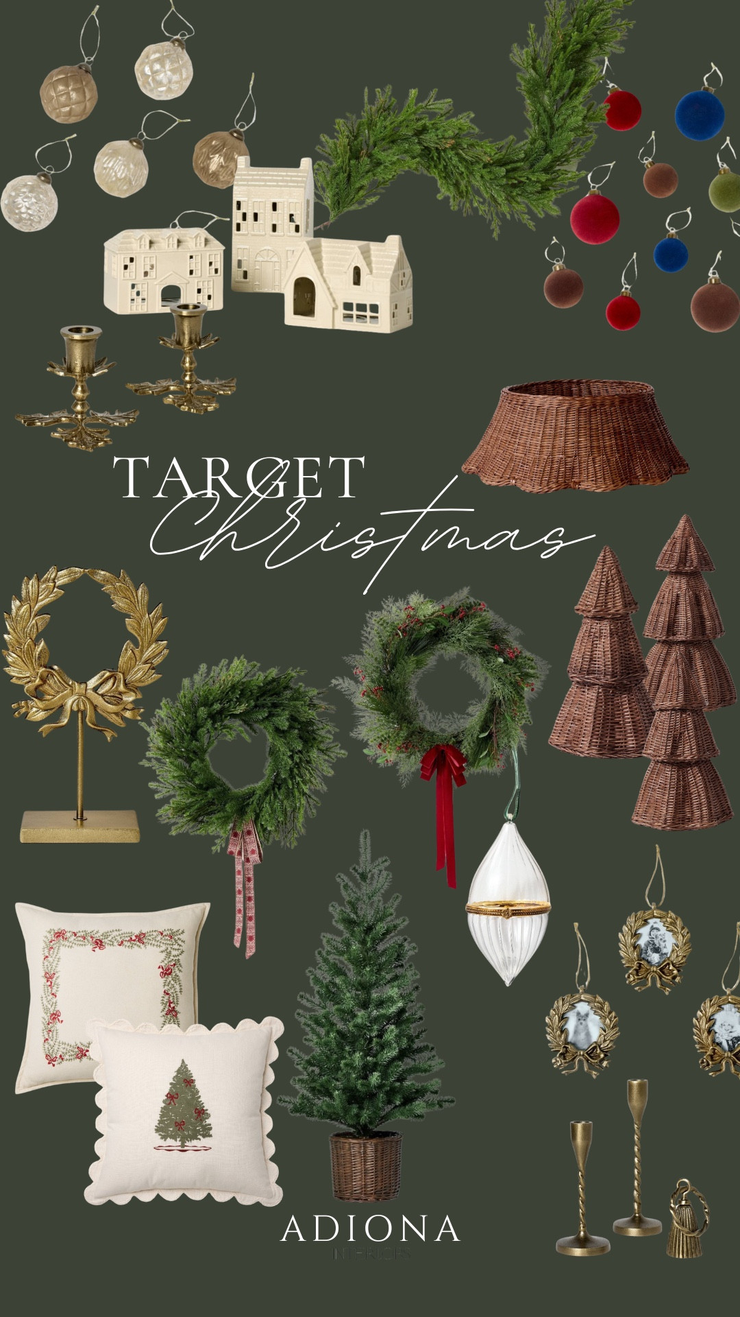 Target Christmas decor 

Holiday decor, wreaths, Christmas decor, ornaments, throw pillows, holiday pillows, tree collar, Christmas village, taper candle holder, target decor 

#LTKSaleAlert #LTKHome #LTKSeasonal