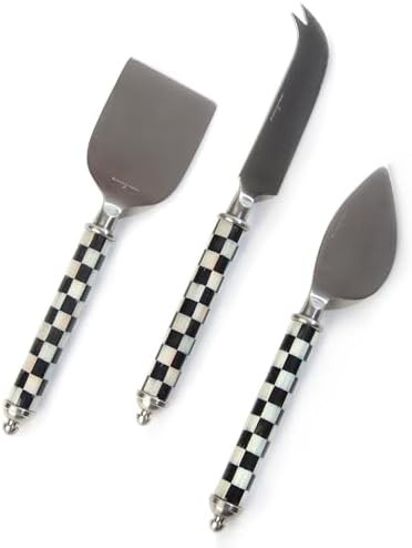 MACKENZIE-CHILDS Supper Club Cheese Knife Set, Stainless-Steel Cheese Slicers, Charcuterie Access... | Amazon (US)