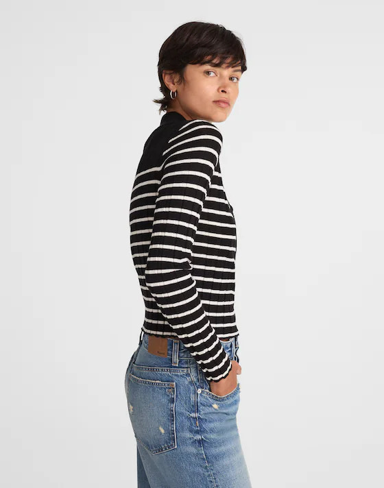Ribbed Polo Sweater | Madewell
