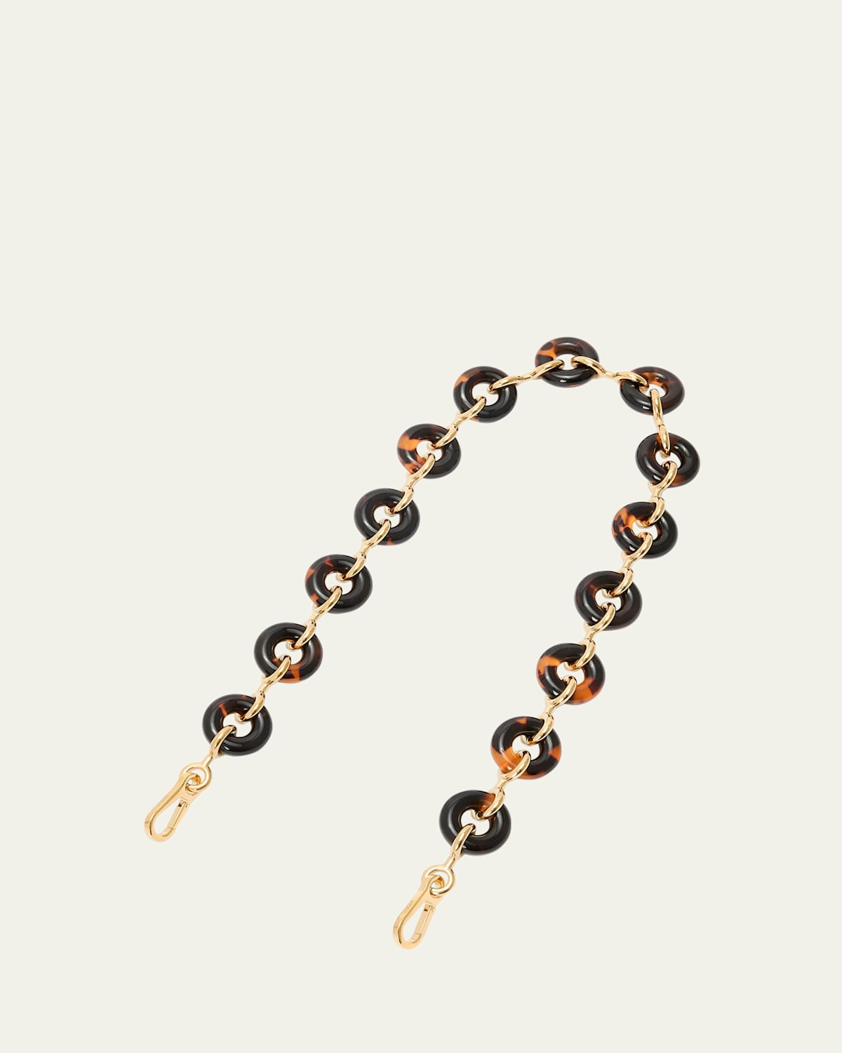 Chunky Donut Chain Bag Strap in Acetate and Brass | Bergdorf Goodman