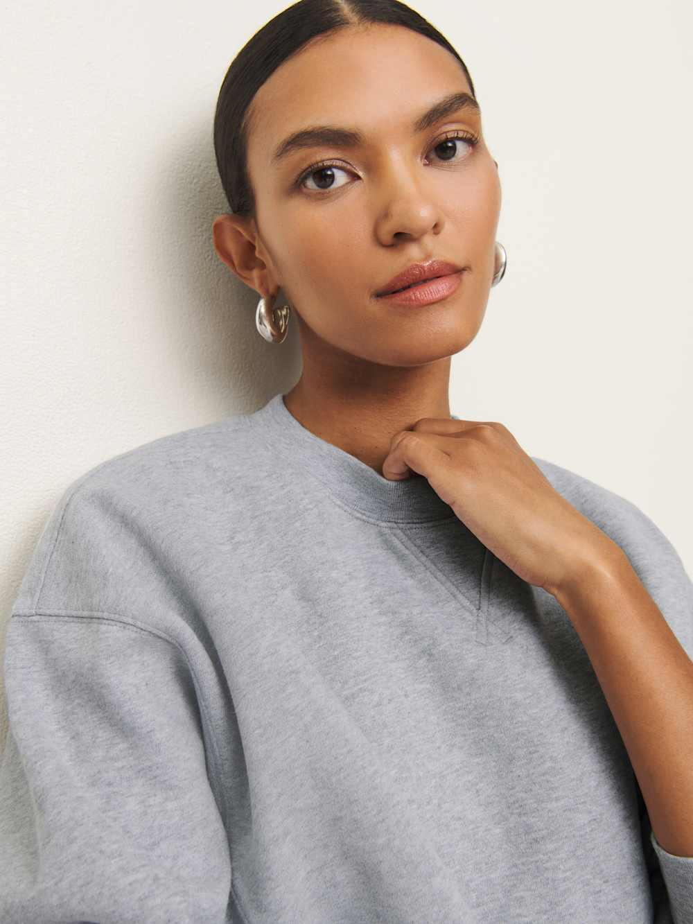 Grace Cropped Vintage Oversized Crewneck Sweatshirt | Reformation (Global)