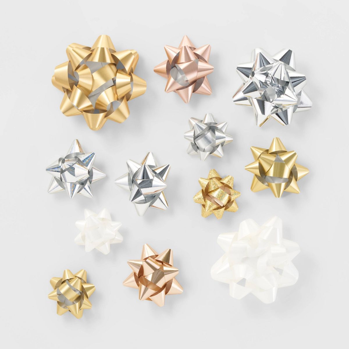 40ct Christmas Bow Bag Gold/Silver/White - Wondershop™ | Target