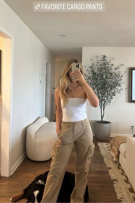 Perfect for spring or summer, these cargo pants are my new favorite neutral staple! Just as versatile as a pair of jeans, you can dress them up or down. 

#springessentials #summeressentials 

#LTKSeasonal #LTKstyletip #LTKfit