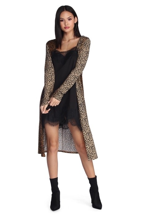 CLEARANCE- Outsider Leopard Duster | Windsor Stores
