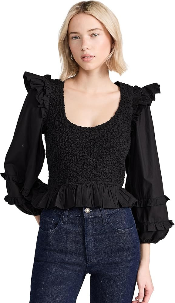 Women's Veronika Solid Blouse | Amazon (US)