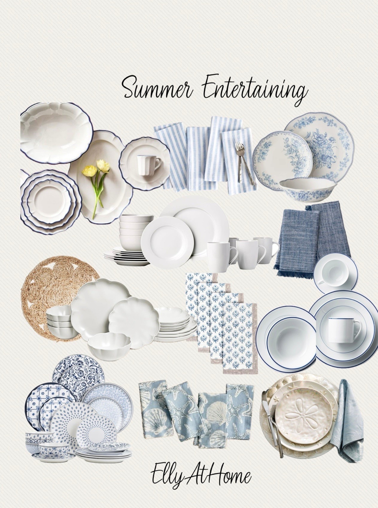Summer entertaining dinnerware, linens, placemats, glassware, stemware for hosting and gatherings! Amazon home, @Pottery Barn @Wayfair @Williams-Sonoma @Target  Walmart.

#LTKHome #LTKSaleAlert #LTKdayinmylife