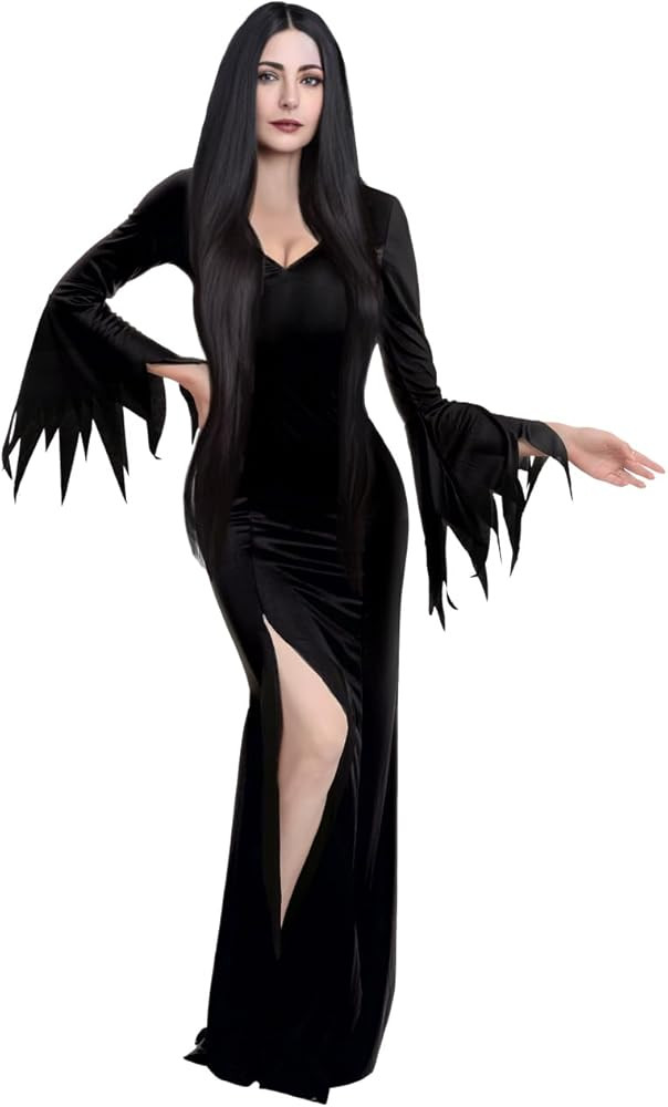 Spooktacular Creations Long Black Gothic Dress, Black Family Costume, Halloween Costumes for Wome... | Amazon (US)