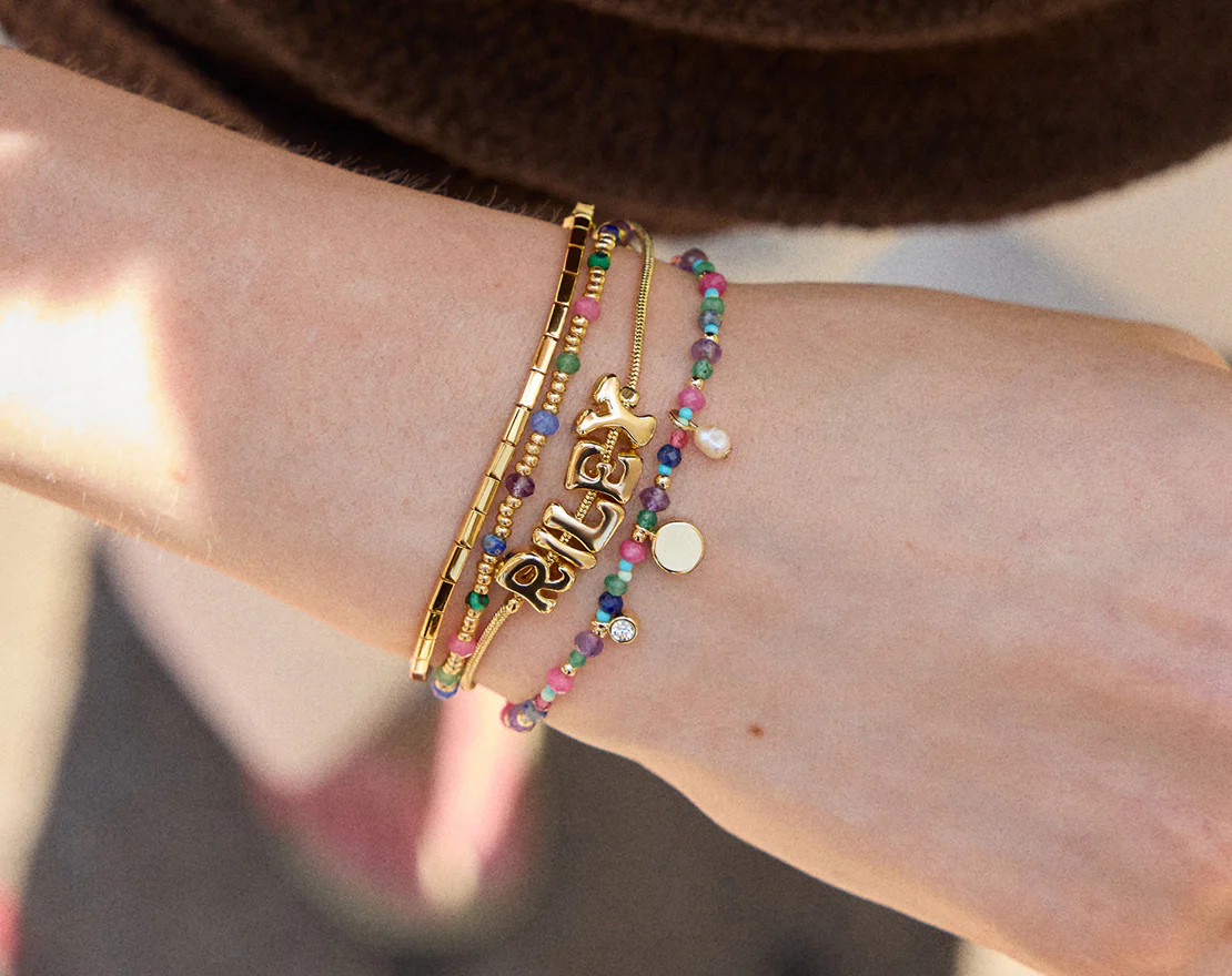 Rowan Semi-Precious Custom Layered Bracelet - Positano | BaubleBar