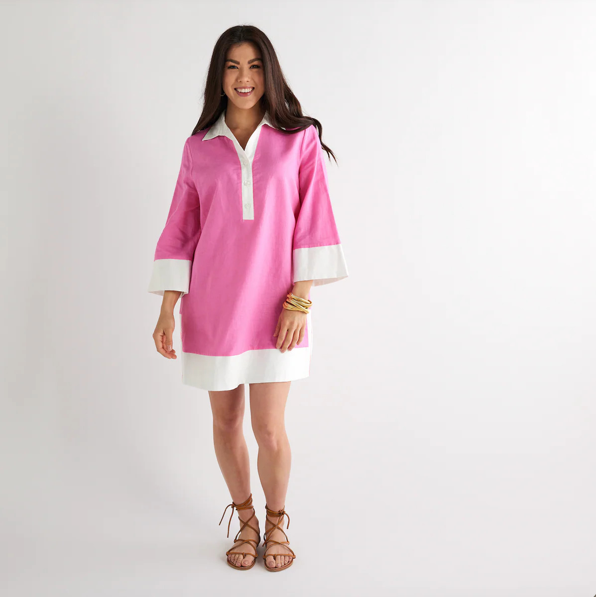 Carrie Dress Hot Pink | Caryn Lawn