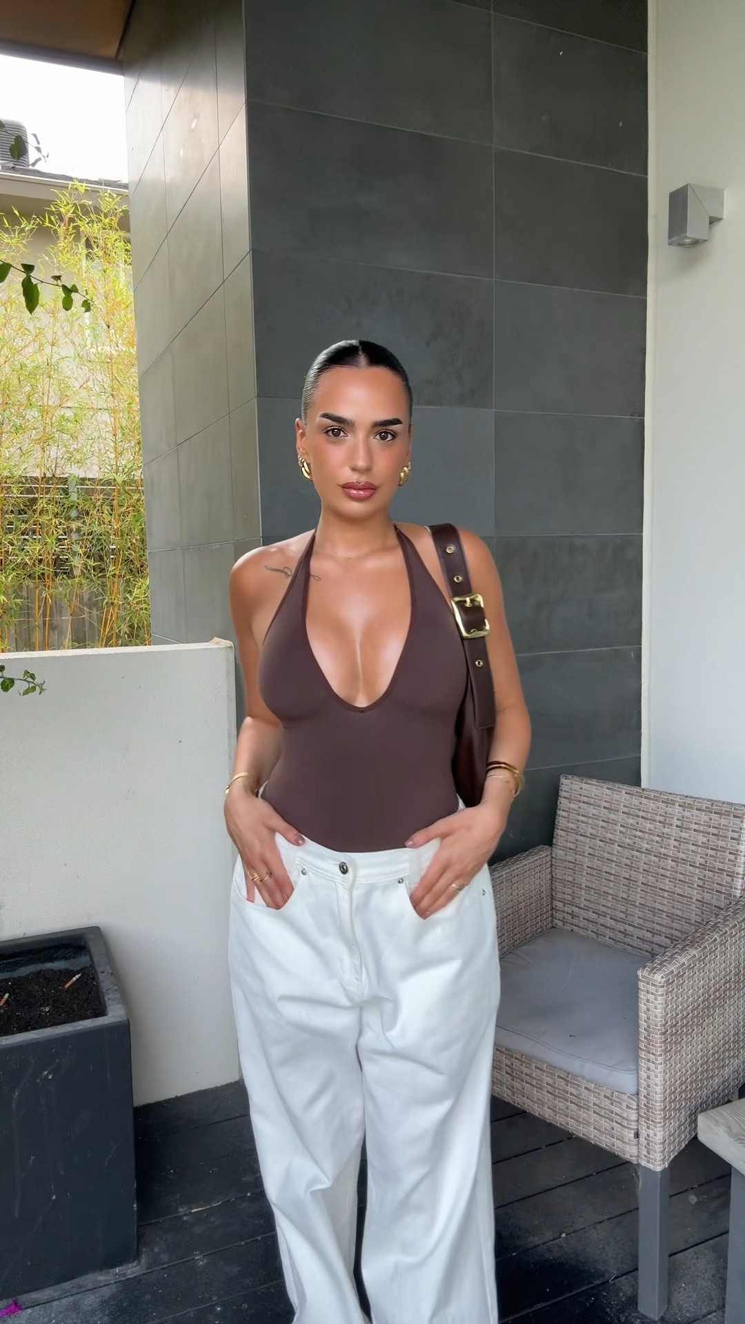 More of this brown and white outfit. This skims bodysuit is everything!! I’ve linked some similar pieces below if this is out of stock at all 🤎🤎🤎

#LTKsummer #LTKpartywear #LTKstyletip
