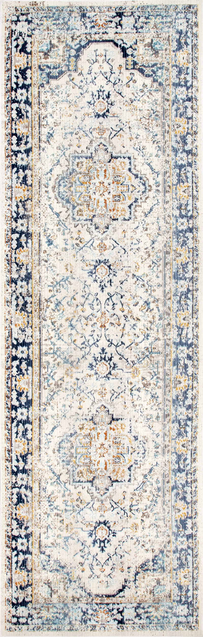 Blue Fading Token 2' 8"" x 8' rug | Rugs USA