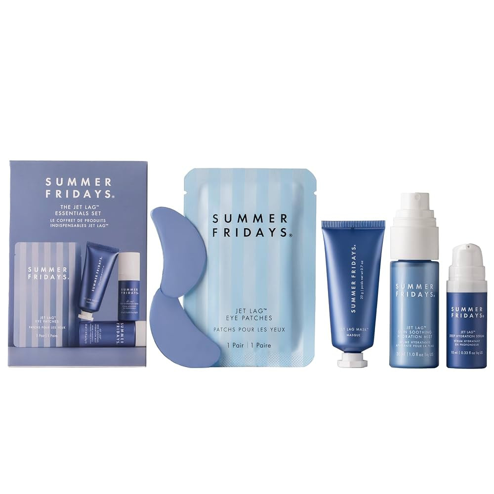 Summer Fridays Jet Lag Essentials Skincare Set - Travel Size Skincare Kit Including Jet Lag Eye P... | Amazon (US)