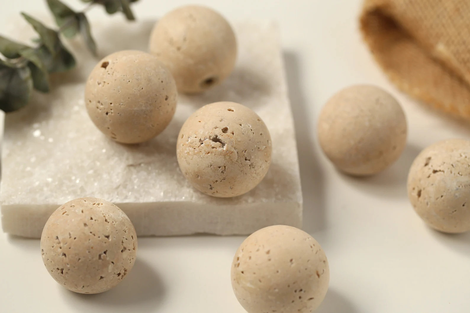 Natural Ball Travertine Cabinet Knobs Cupboard Handles Pulls Knobs Stones Drawer Knobs Handles Wa... | Etsy (US)