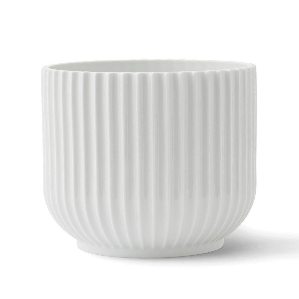 Lyngby Porcelain Flower Pot, White | Williams-Sonoma