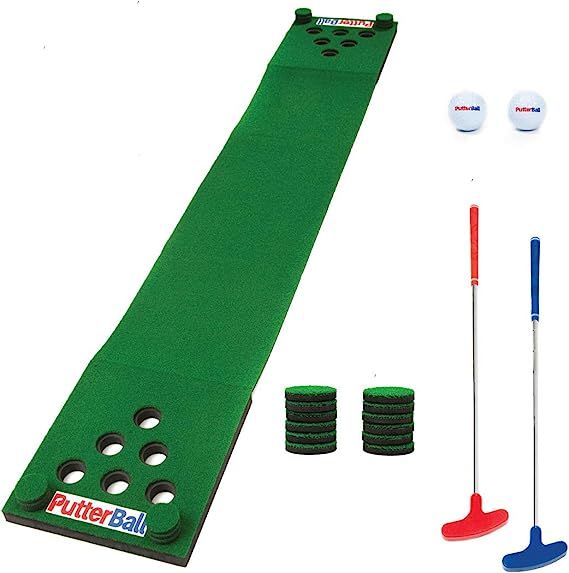 PutterBall Golf Pong Game Set The Original - Includes 2 Putters, 2 Golf Balls, Green Putting Pong... | Amazon (US)