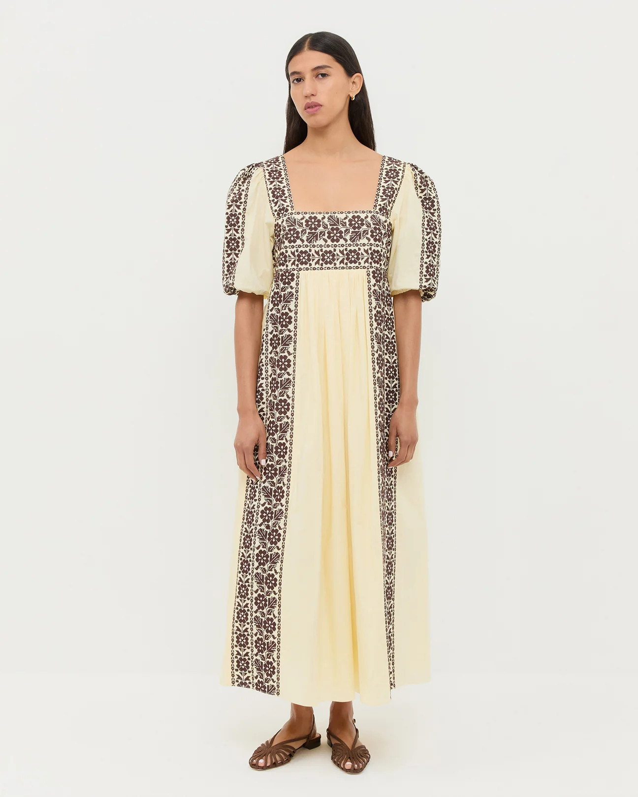 Lotus Embroidered Dress | Loeffler Randall