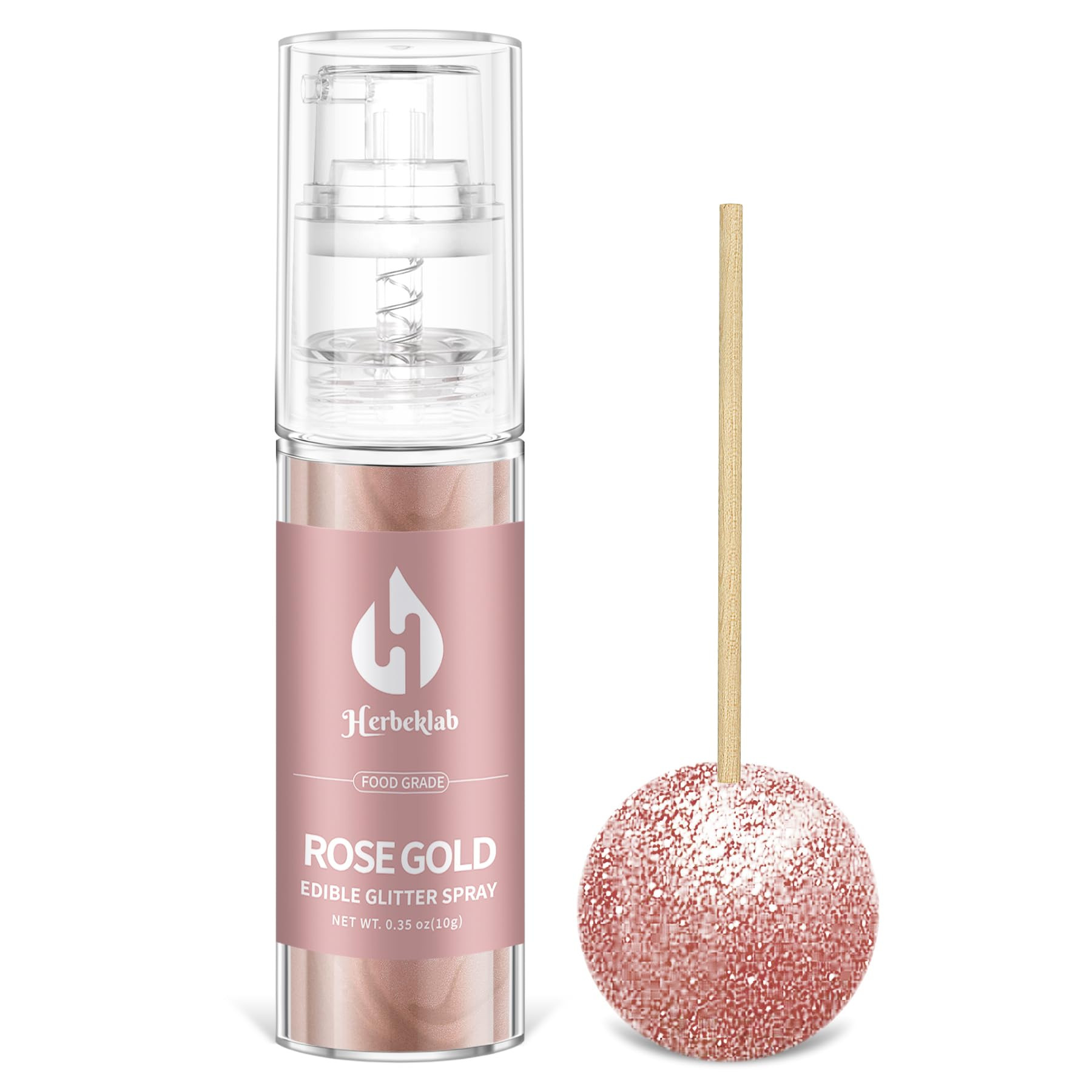 Rose Gold Edible Glitter - Edible Glitter Spray 10g Edible Rose Gold Glitter for Cakes Food Grade... | Amazon (US)