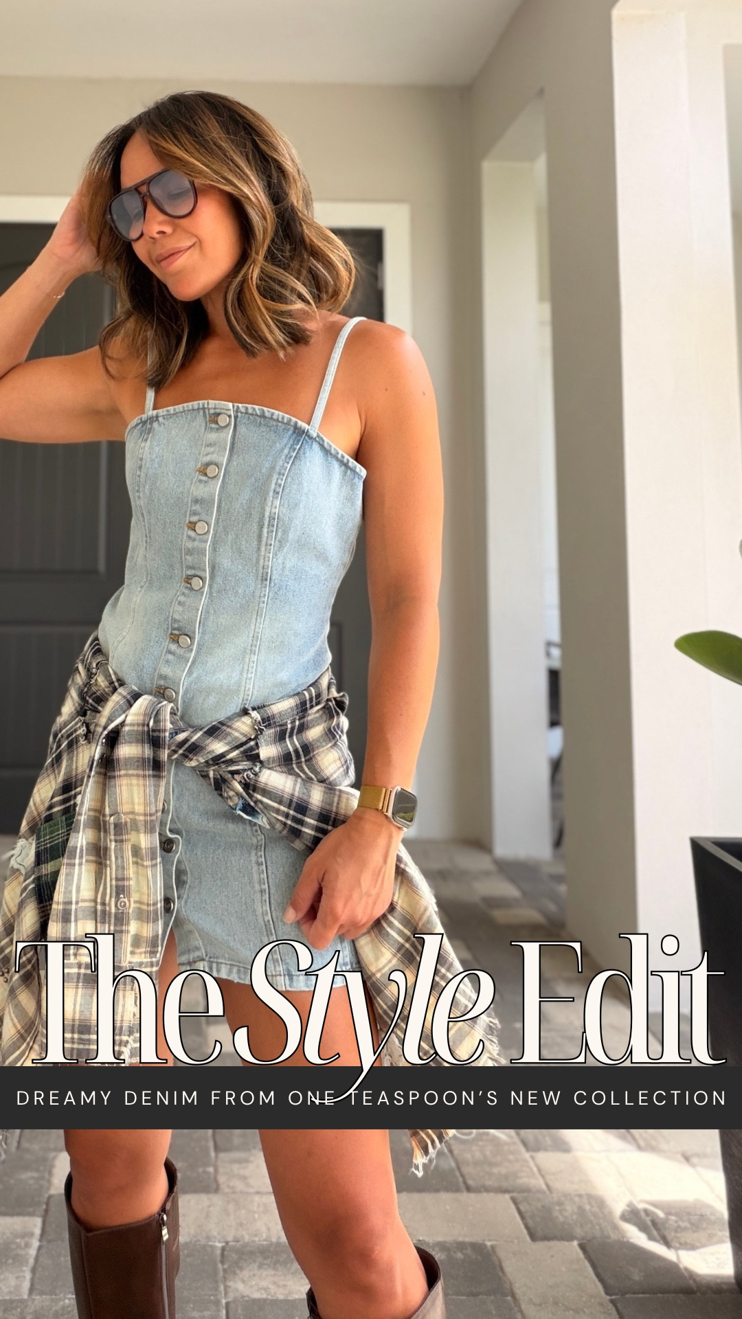 One Teaspoon’s This Is Not A Dream collection just dropped—and it’s everything you want denim to be right now.

For this look, I’m wearing a denim dress that feels easy but still put-together, with a flannel long sleeved top around my waist 90’s style with brown knee high boots to match. 

This is that undone, off-duty energy they’ve built their name on—pieces that feel broken-in, but still look elevated. You can dress them up, take them casual, throw on boots, heels, or sneakers… it all works.

Confident, a little rebellious, and made to be worn on repeat.😎

#LTKFestival #LTKgrwm #LTKootd