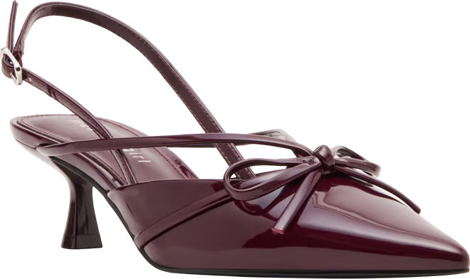 Women's Vixen Bow Slingback Kitten Heel Pumps | Macy's