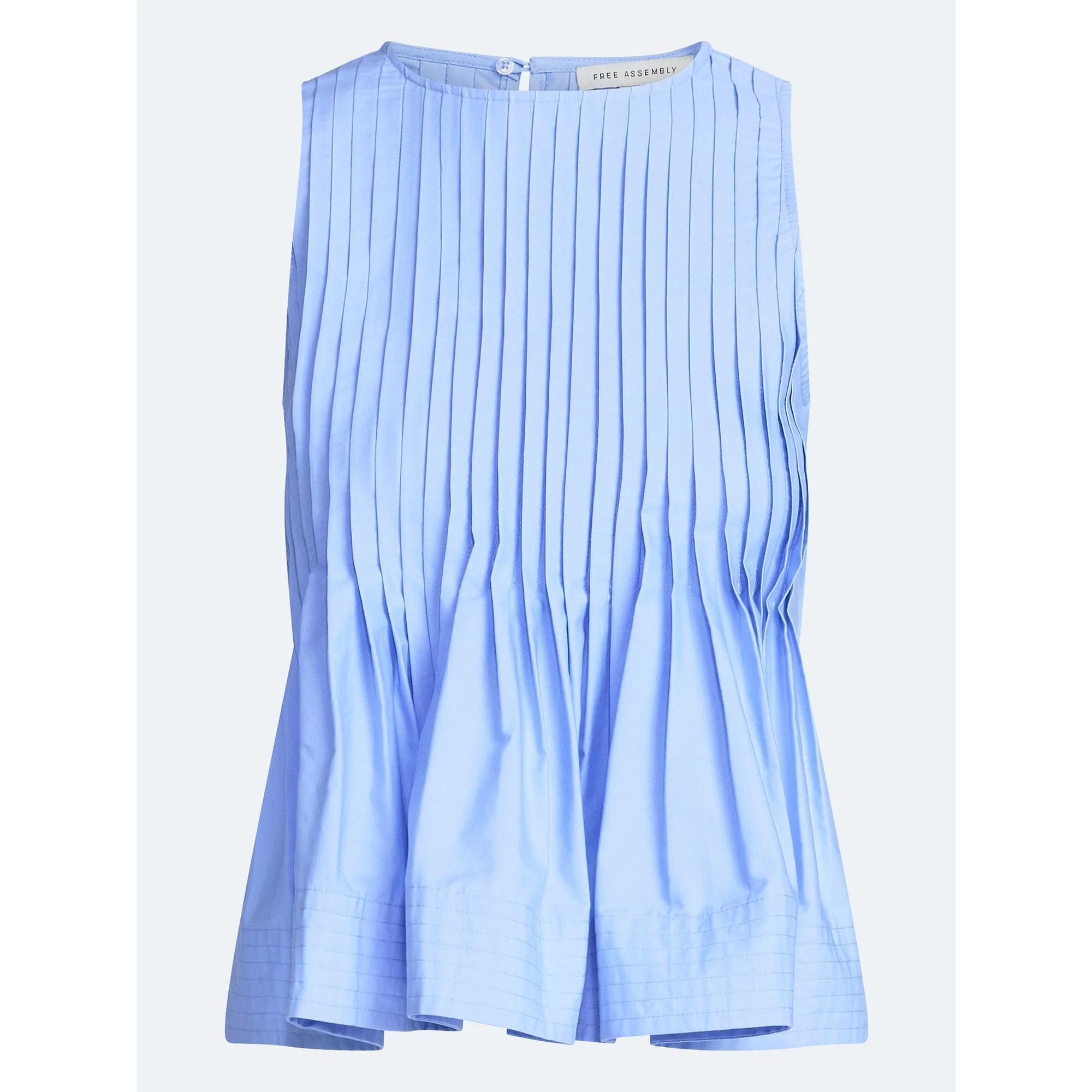 Free Assembly Women's Sleeveless Pintuck Peplum Top, Sizes XS-XXL | Walmart (US)