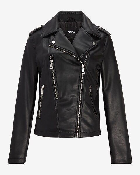 Faux Leather Moto Jacket | Express