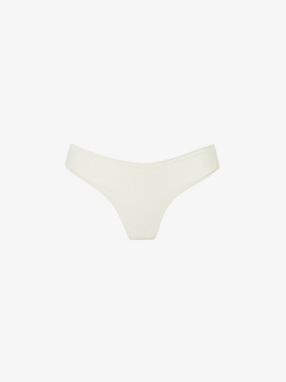 Dipped mid-rise stretch-cotton jersey thong | Selfridges