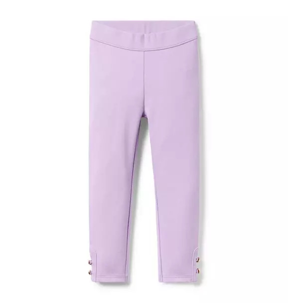 Button Cuff Ponte Pant | Janie and Jack