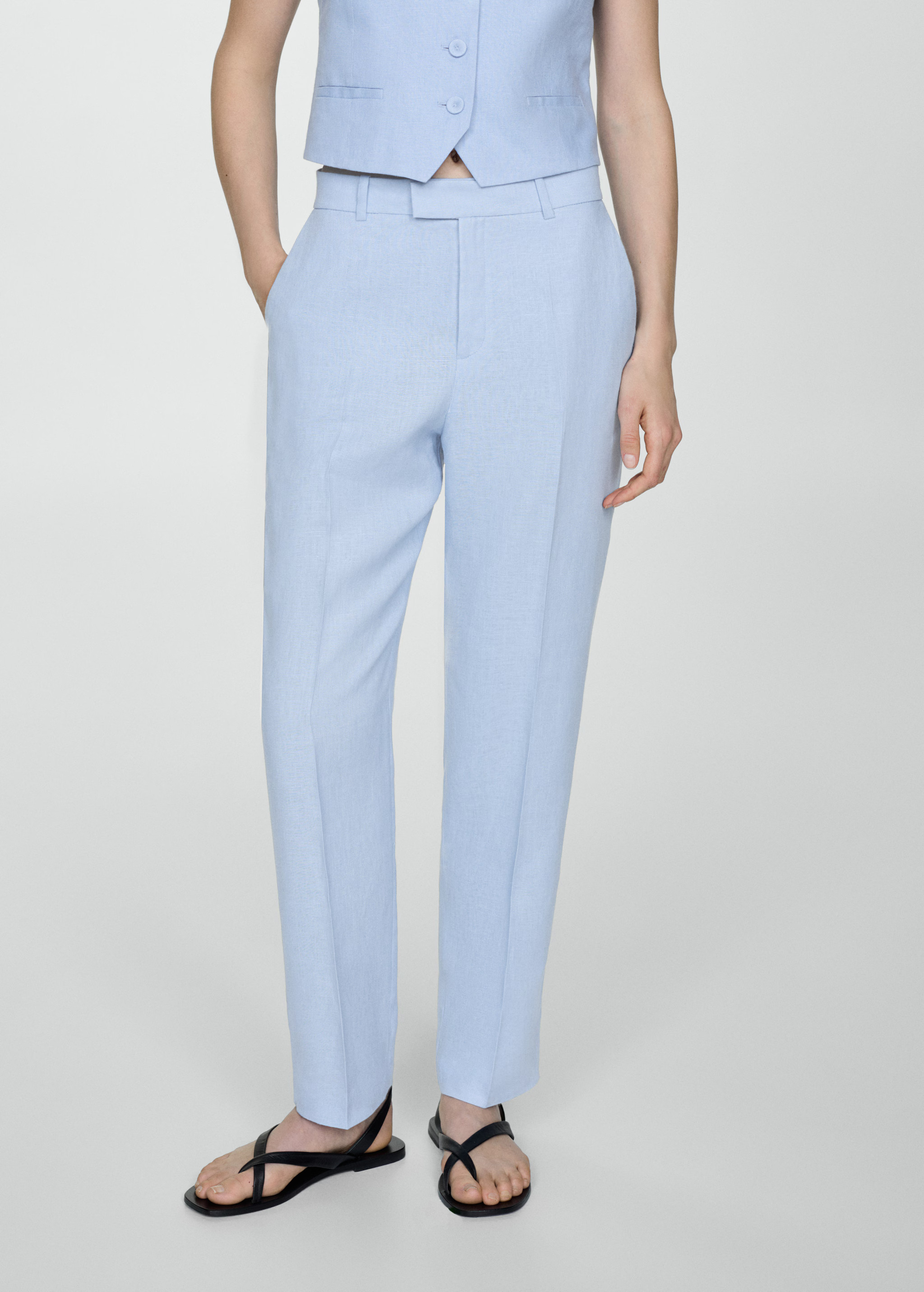 100% linen suit trousers | Mango Canada