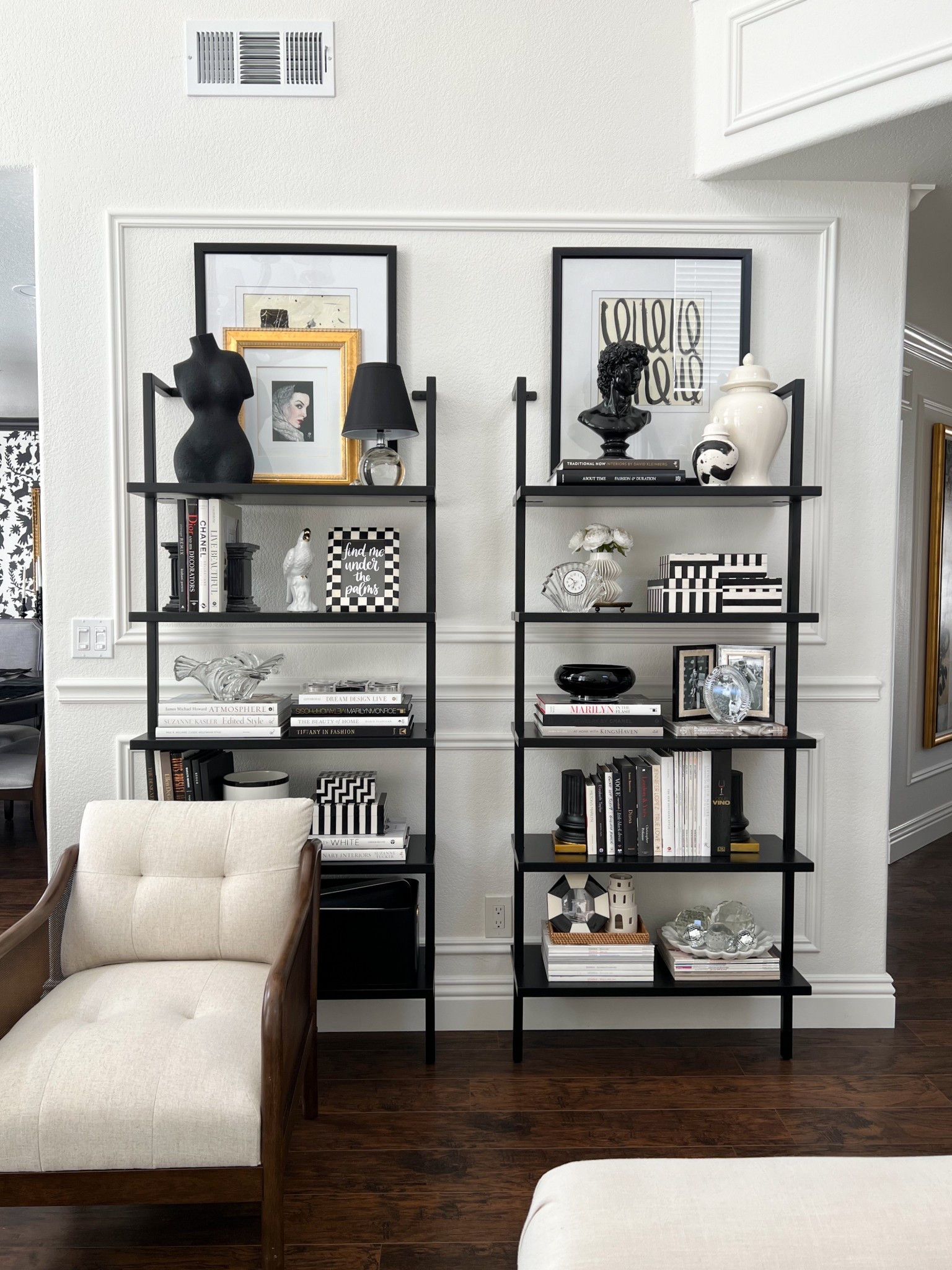 Living room decor. Bookshelf. Home decor. Coffee table books, ginger jars. 

#LTKHome