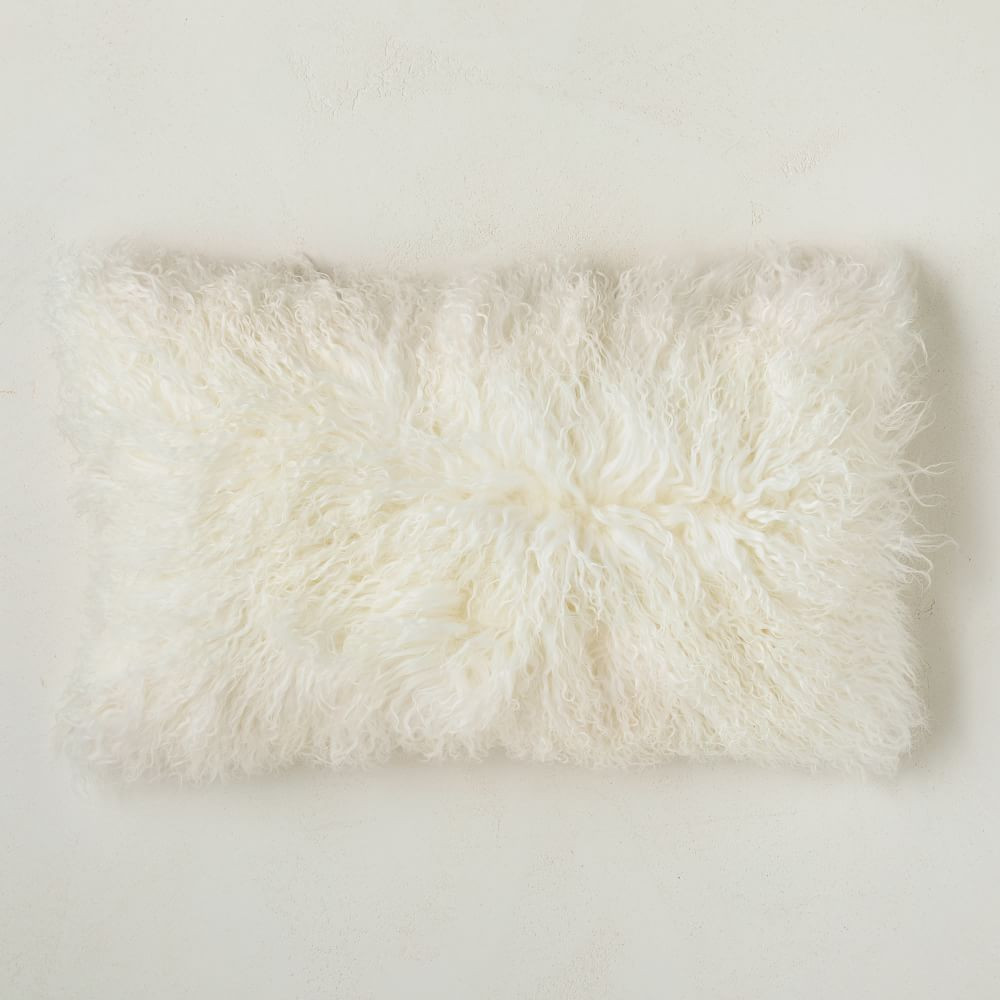 Mongolian Lamb Pillow Covers | West Elm (US)