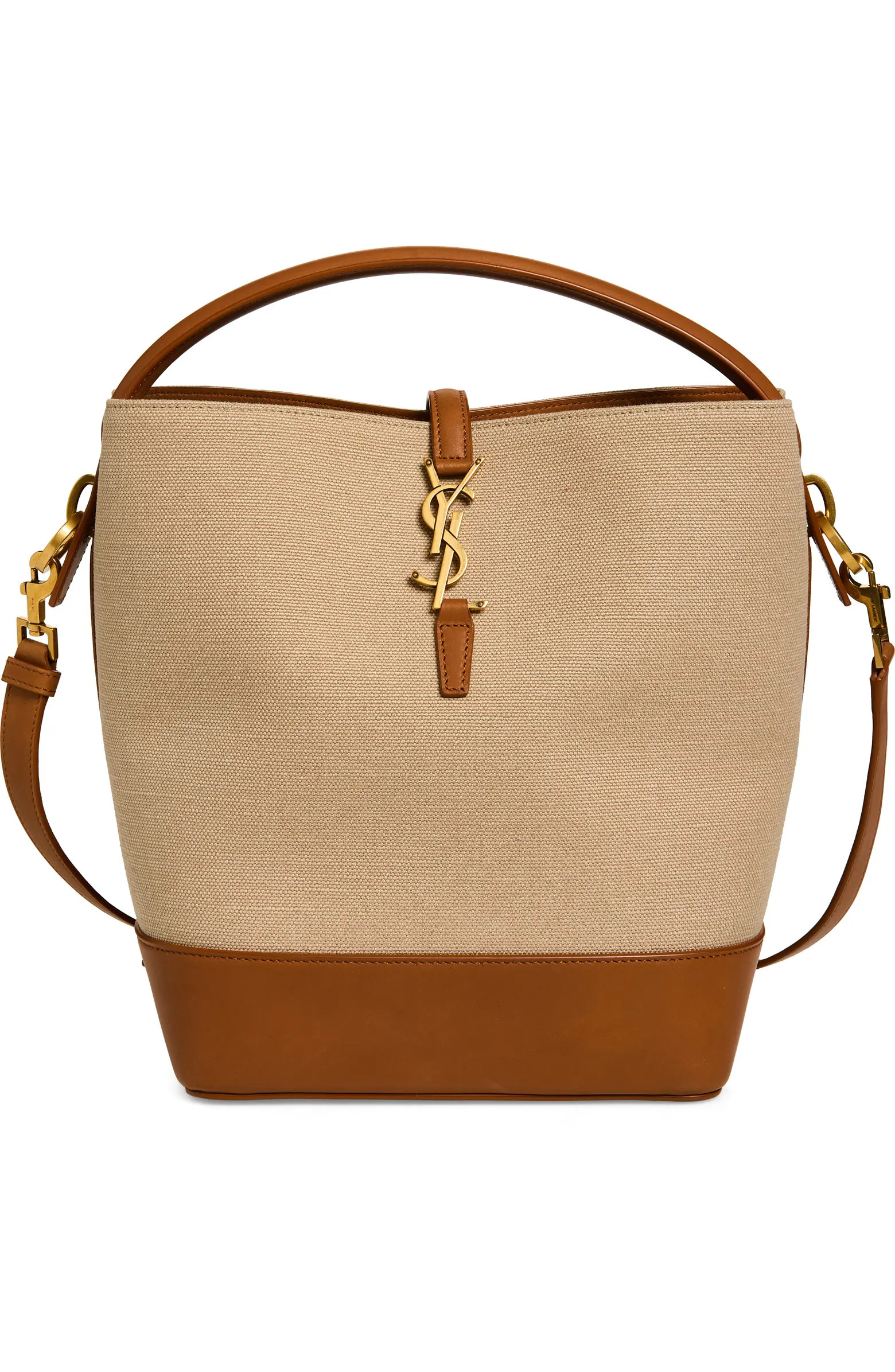 Le 37 Canvas & Leather Bucket Bag | Nordstrom