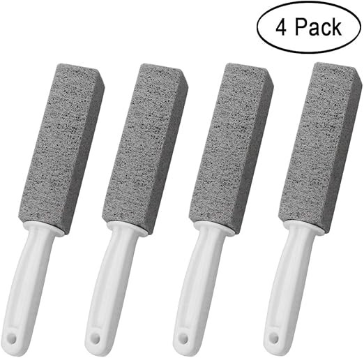 Pumice Cleaning Stone with Handle, Toilet Bowl Ring Remover Cleaner Brush Stains and Hard Water R... | Amazon (US)
