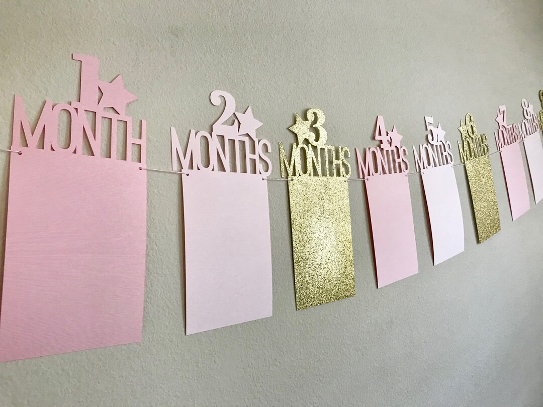 First Birthday Photo Banner, Twinkle Little Star First Birthday, 1st Year Photo Banner, One Year ... | Etsy (US)