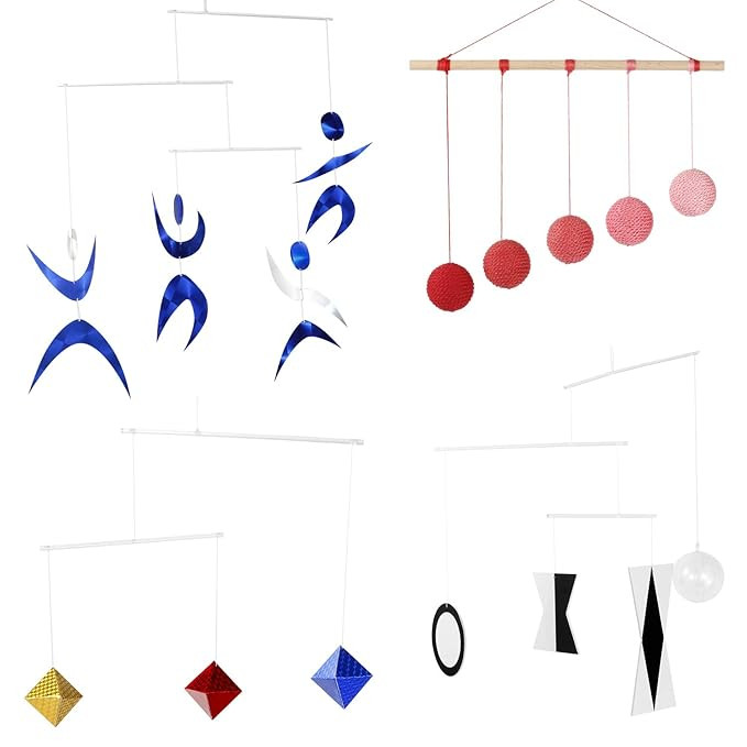 Set of 4X Montessori Mobile, Gobbi Mobile, Munari Mobile, Dancer Mobile, Octahedron, Mobile Bebe,... | Amazon (US)