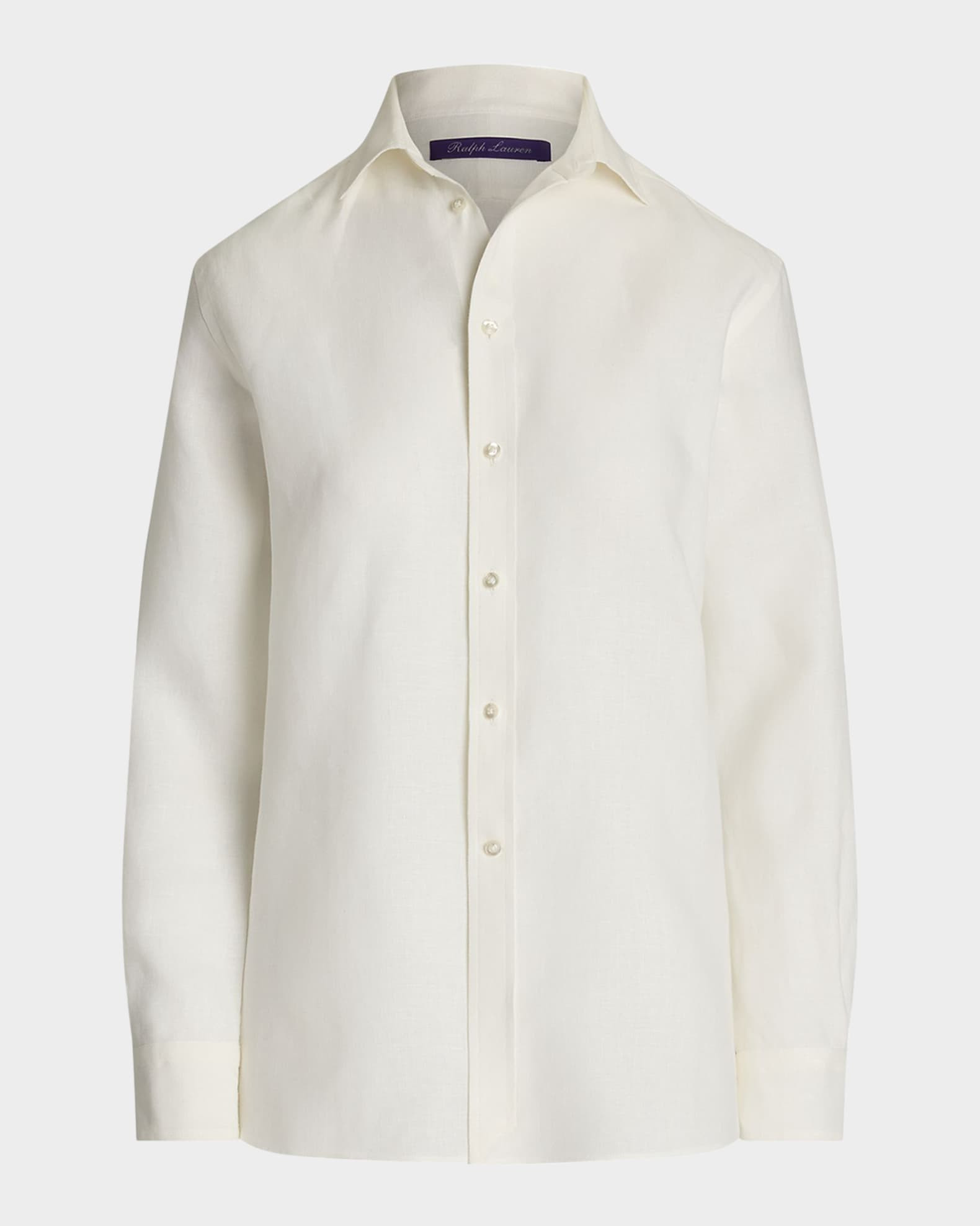 Ralph Lauren Collection Adrien Linen Classic Shirt | Neiman Marcus