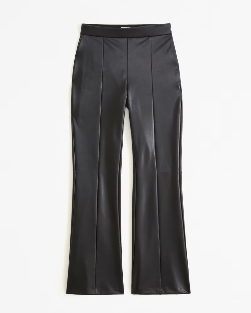 Vegan Leather Flare Pant | Abercrombie & Fitch (US)