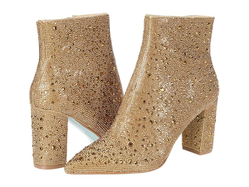 Blue by Betsey Johnson Cady Dress Bootie (Gold) Women's Boots | Zappos